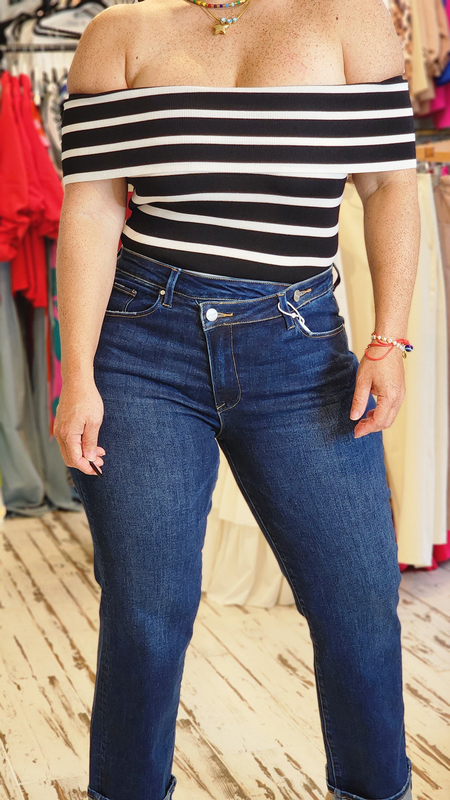 Pantalon Cruzado denin MOM
