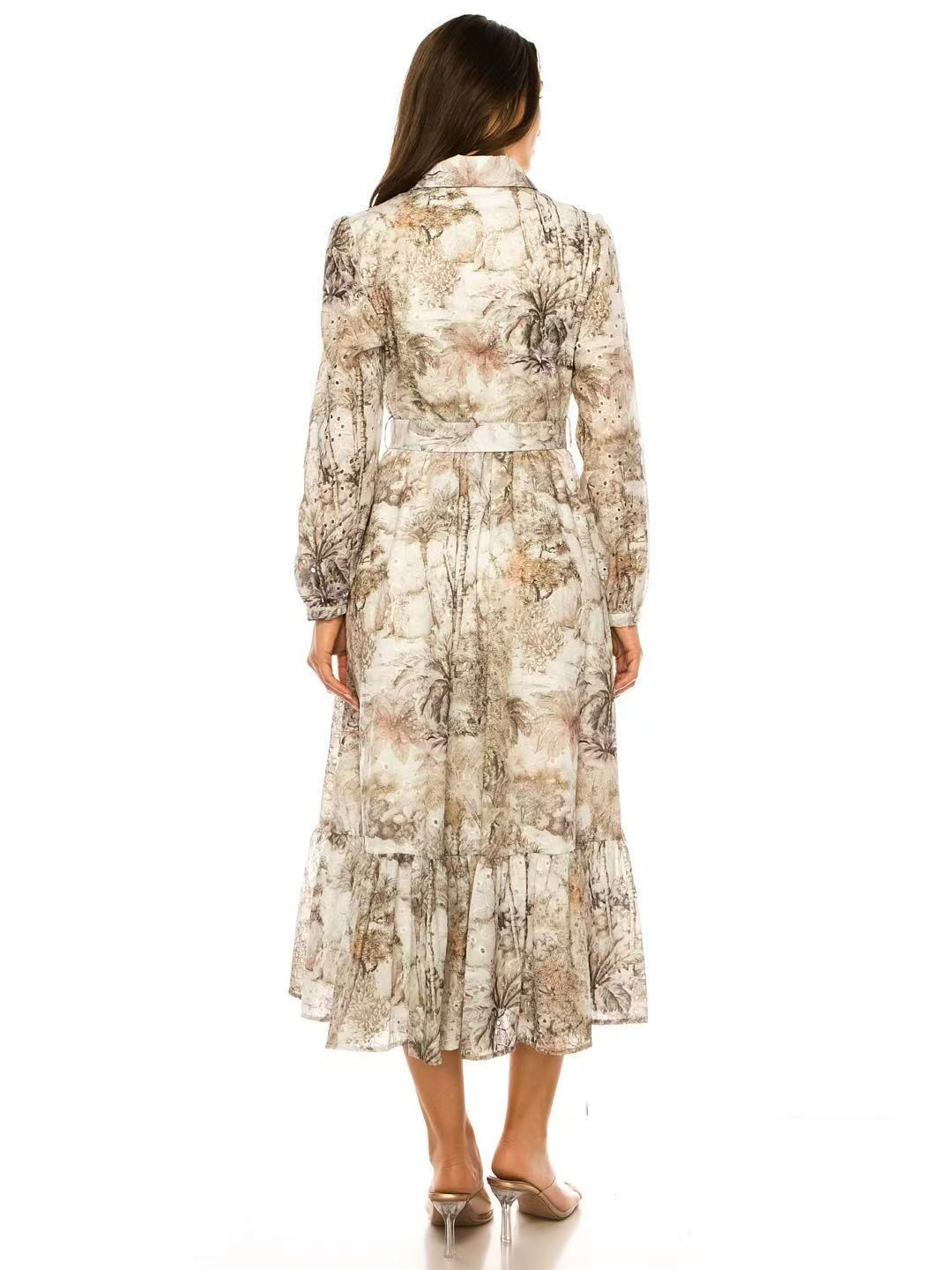Midi Dress With Floral Print