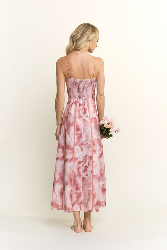 Printed Bustier Maxi Dresses
