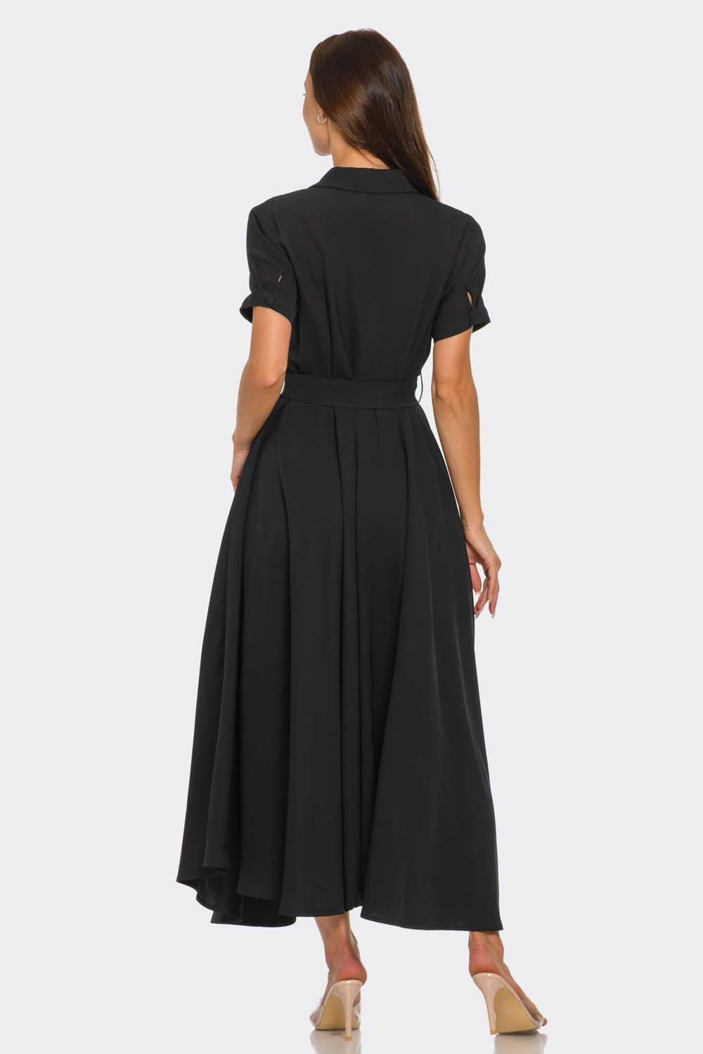 Maxi Dress With Short Sleeve