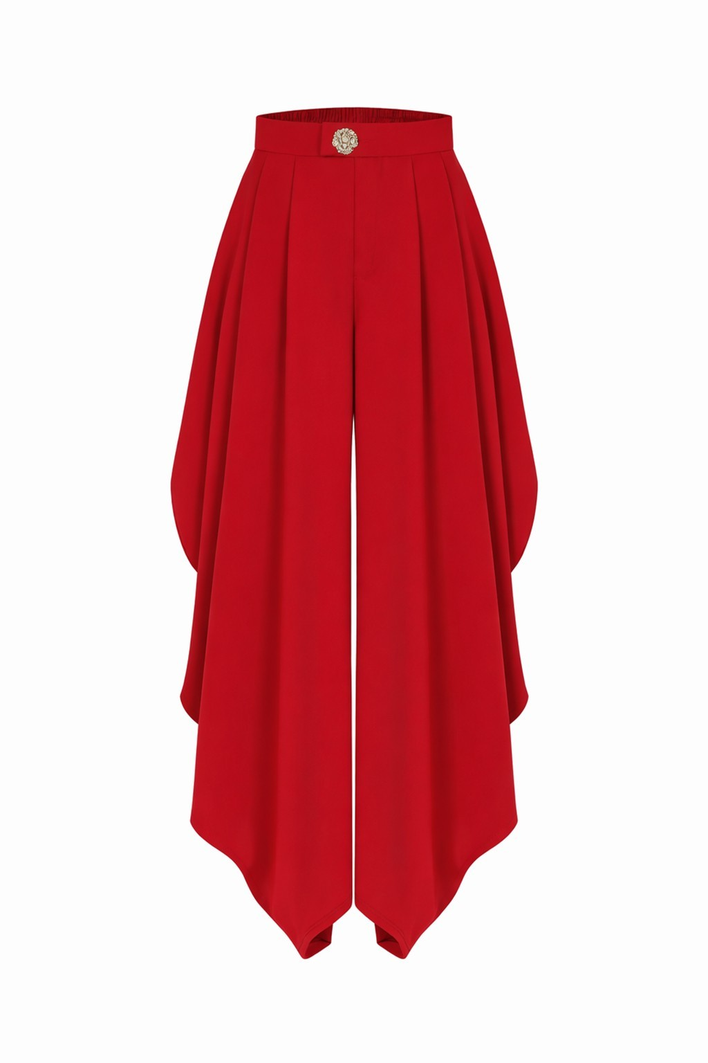 Ruched Solid Pants