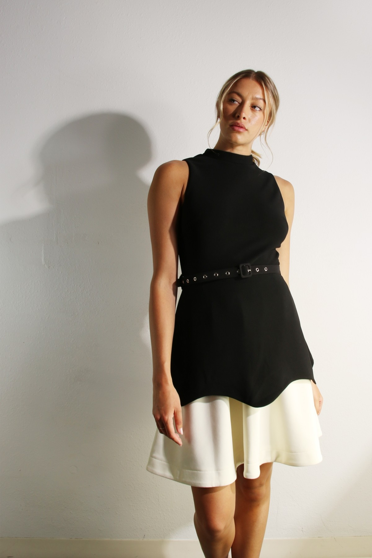 Noir Ivory Contrast Dress