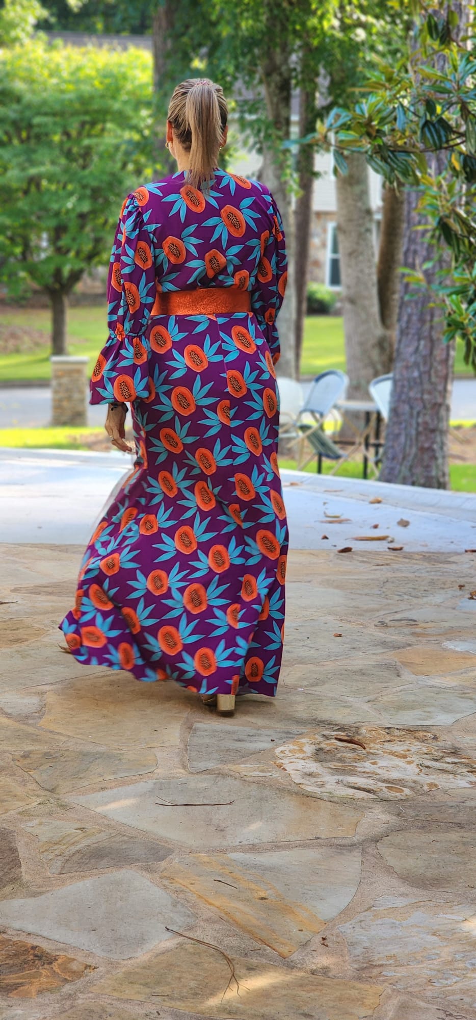 SET BODY MAXI FALDA PAPAYA