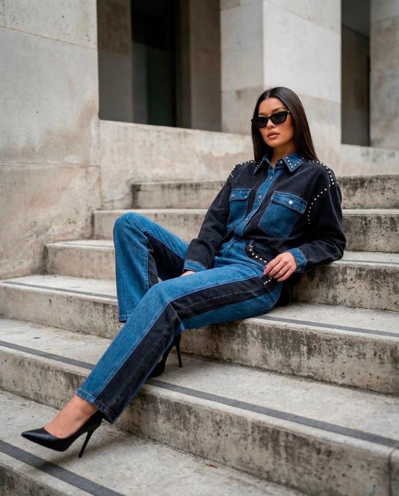 SET DENIM TWO COLORS