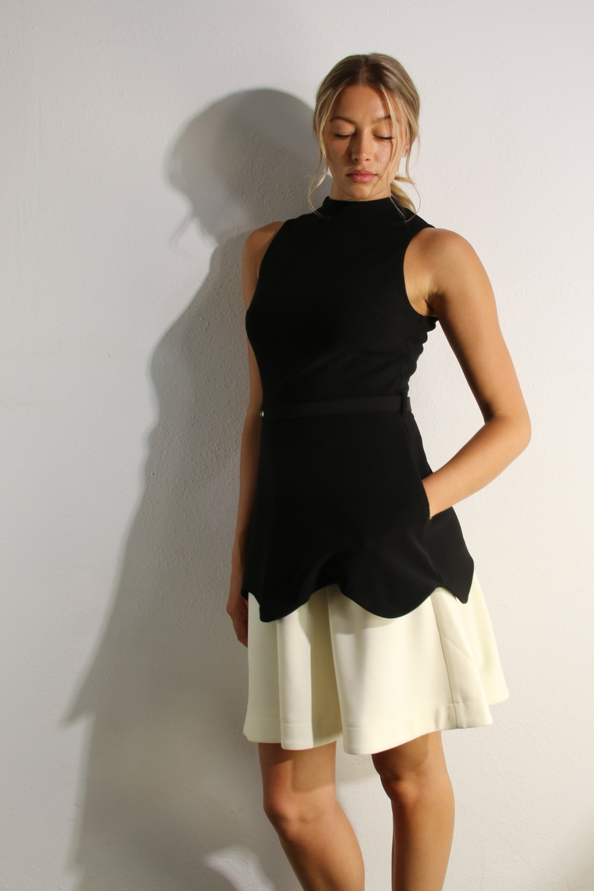 Noir Ivory Contrast Dress