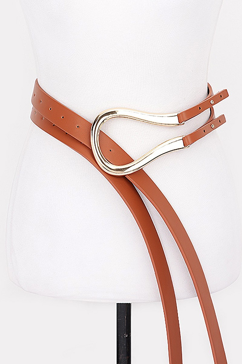 Metal PU Buckle Belt