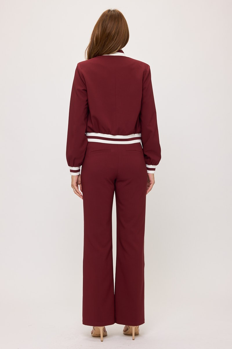 SET Solid Stripe Rib Waist