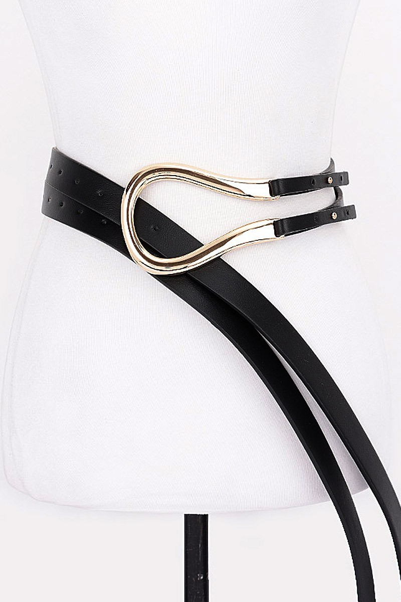 Metal PU Buckle Belt
