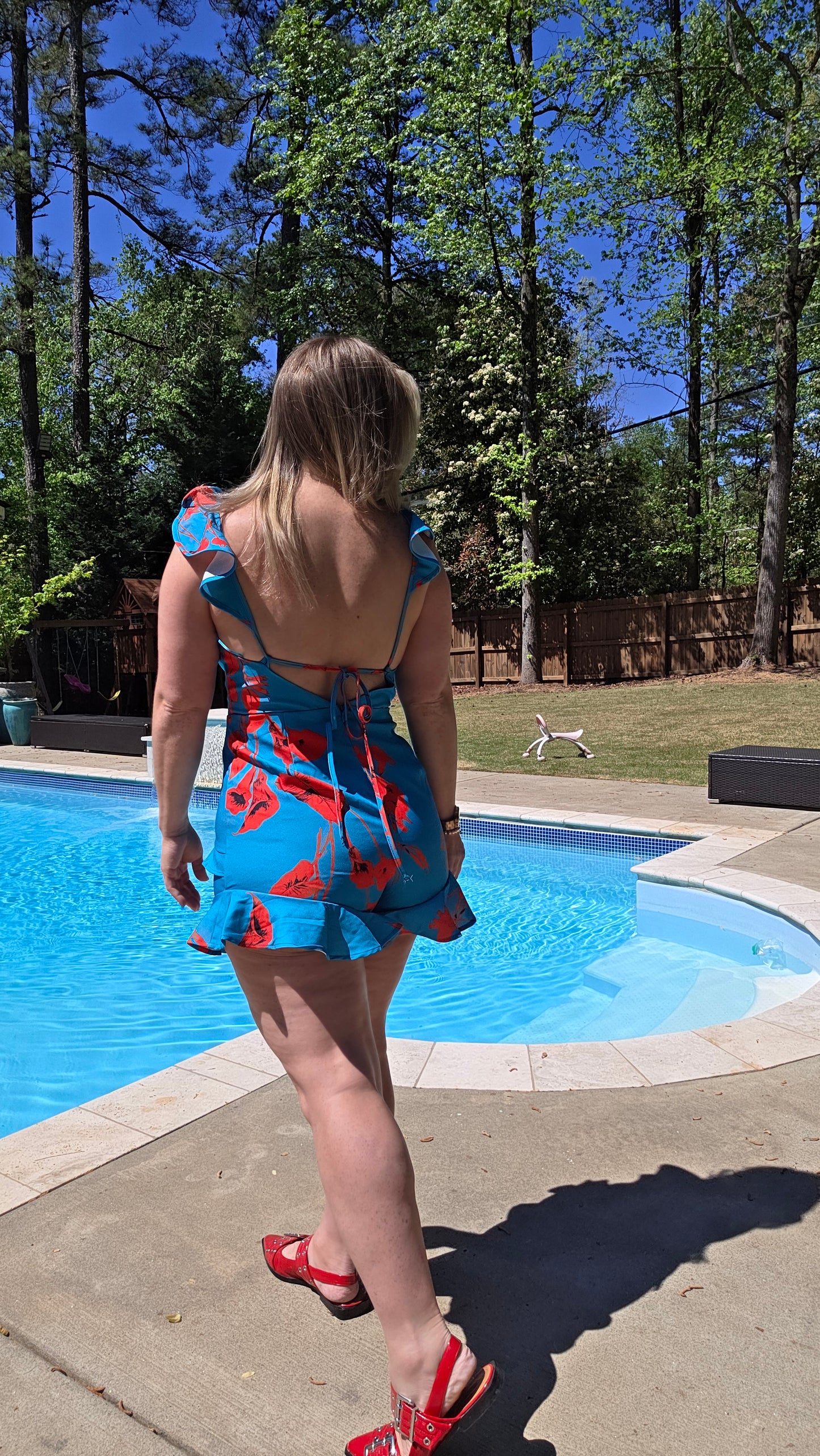 Tropical Ruffle Romper