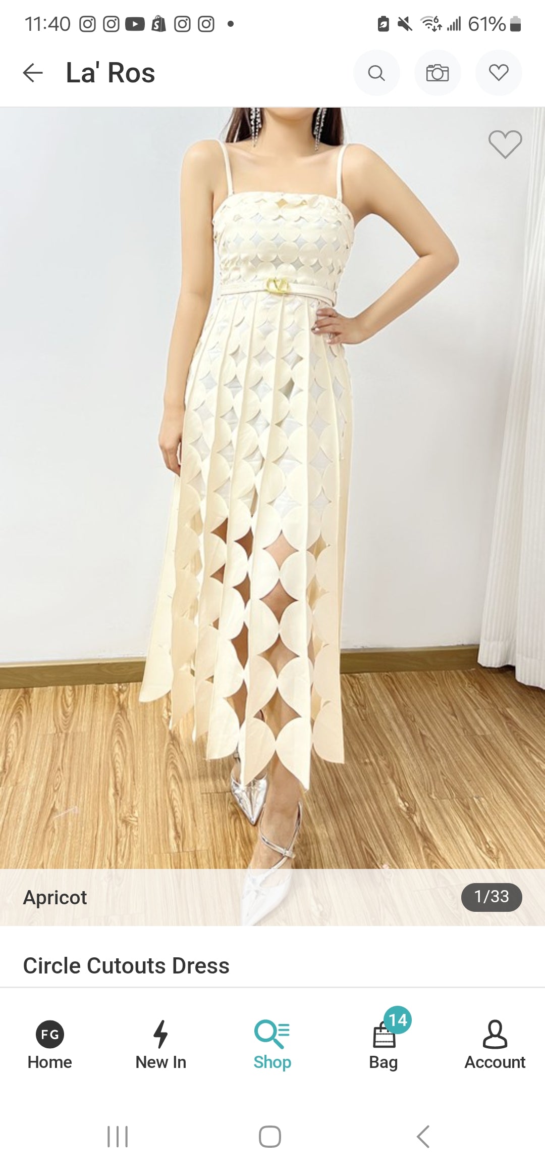 Vestido Circle Cutouts