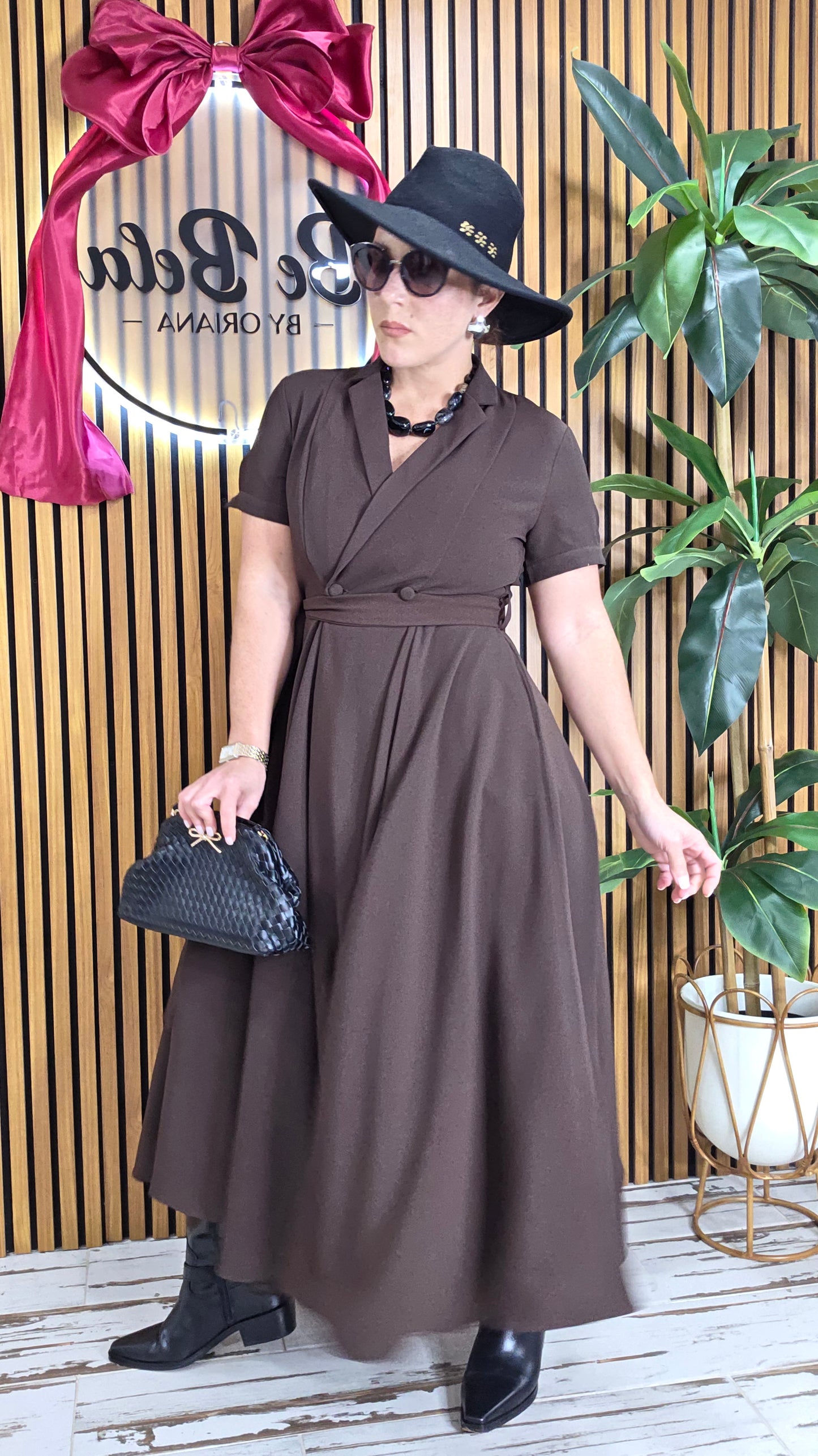 Maxi Dress With Short Sleeve