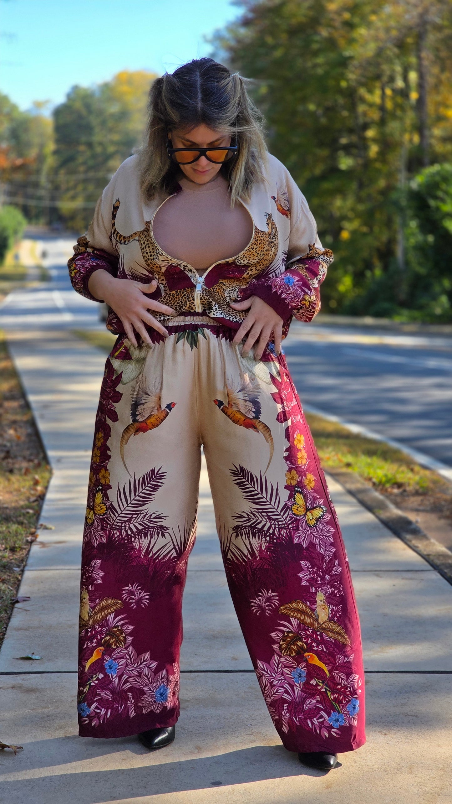 STAMP JACKET AND PANTS TIGER