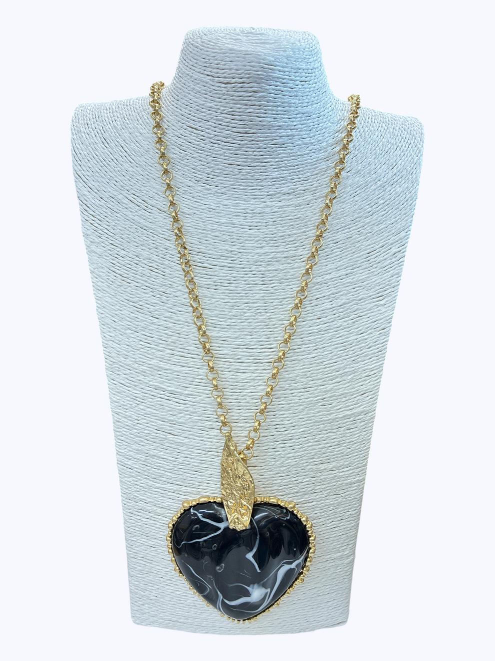 Oversized Heart Pendant Necklace