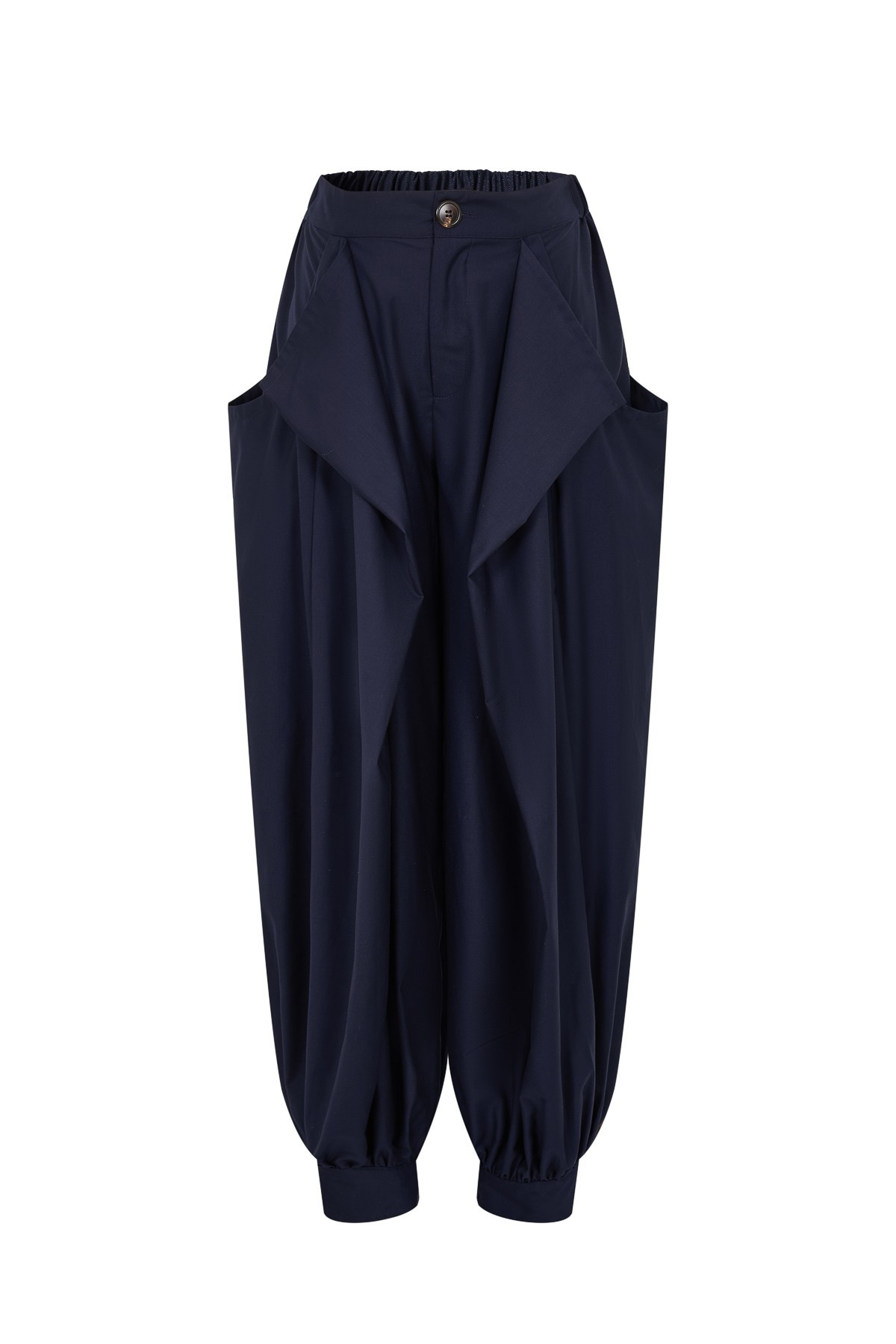 Draped Slvls Jacket and Woven Safari Draped Balloon Pants