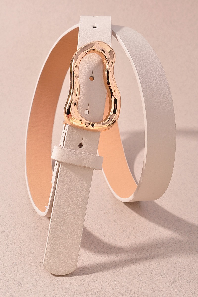 ORGANIC OVAL SHAPED BUCKLE BELT