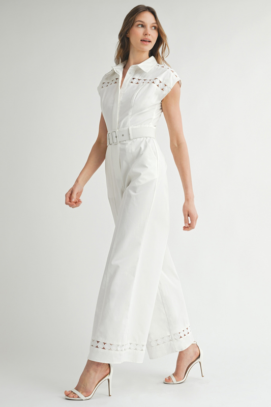 Embroidered Detailed Jumpsuit