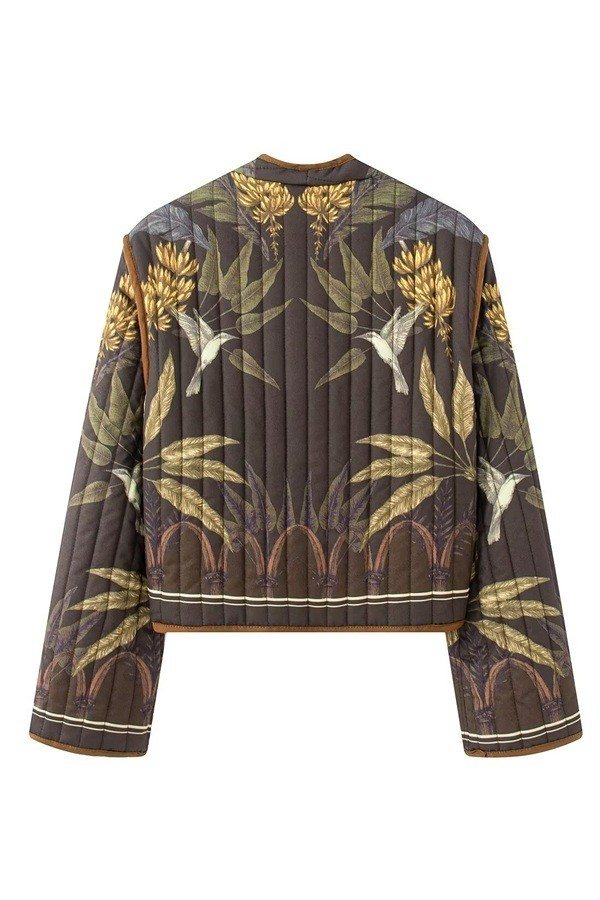 Printed Quilted Jacket