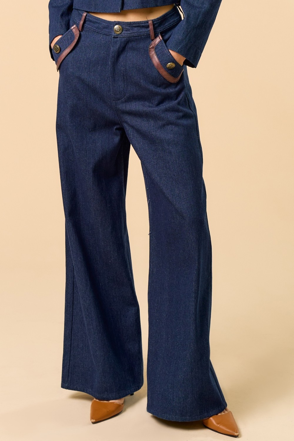 Denim set With Contrast