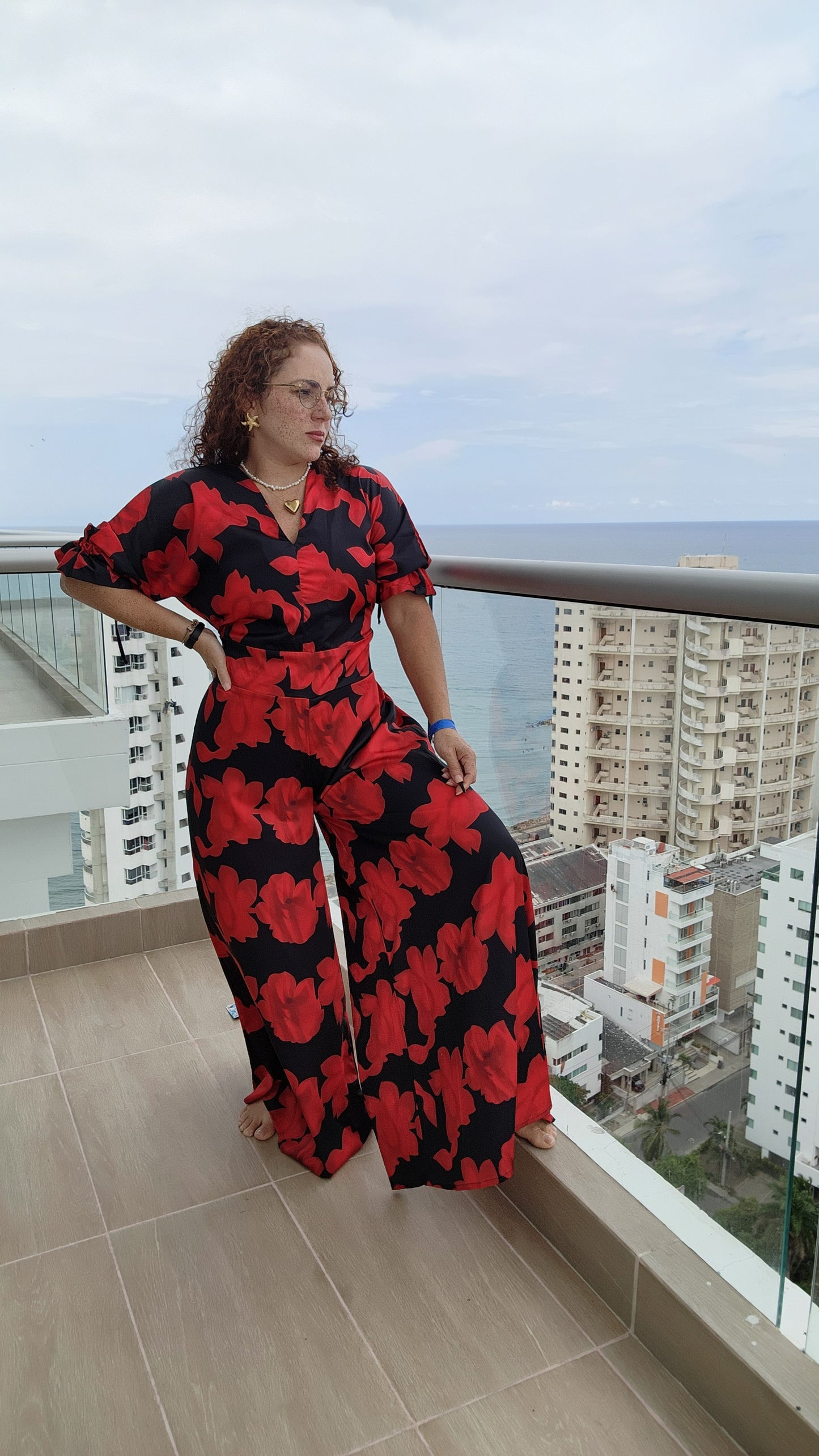 Jumpsuit RedBlack