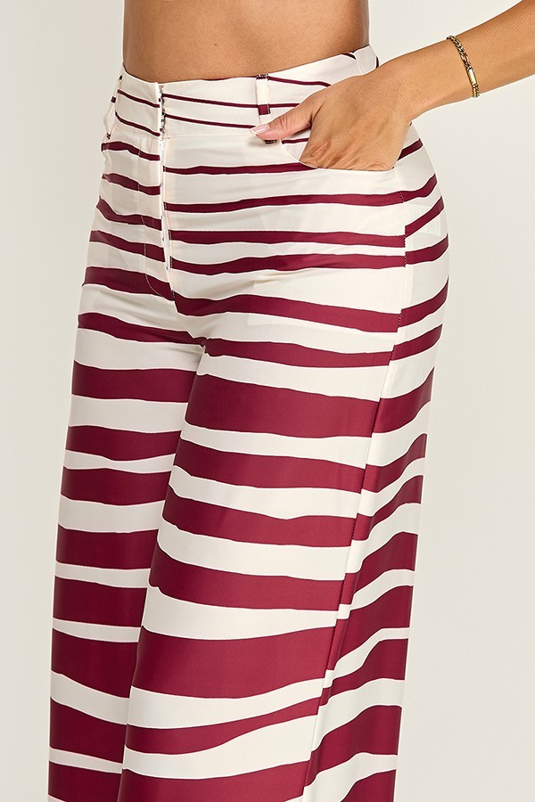 Printed Wide Leg Pants