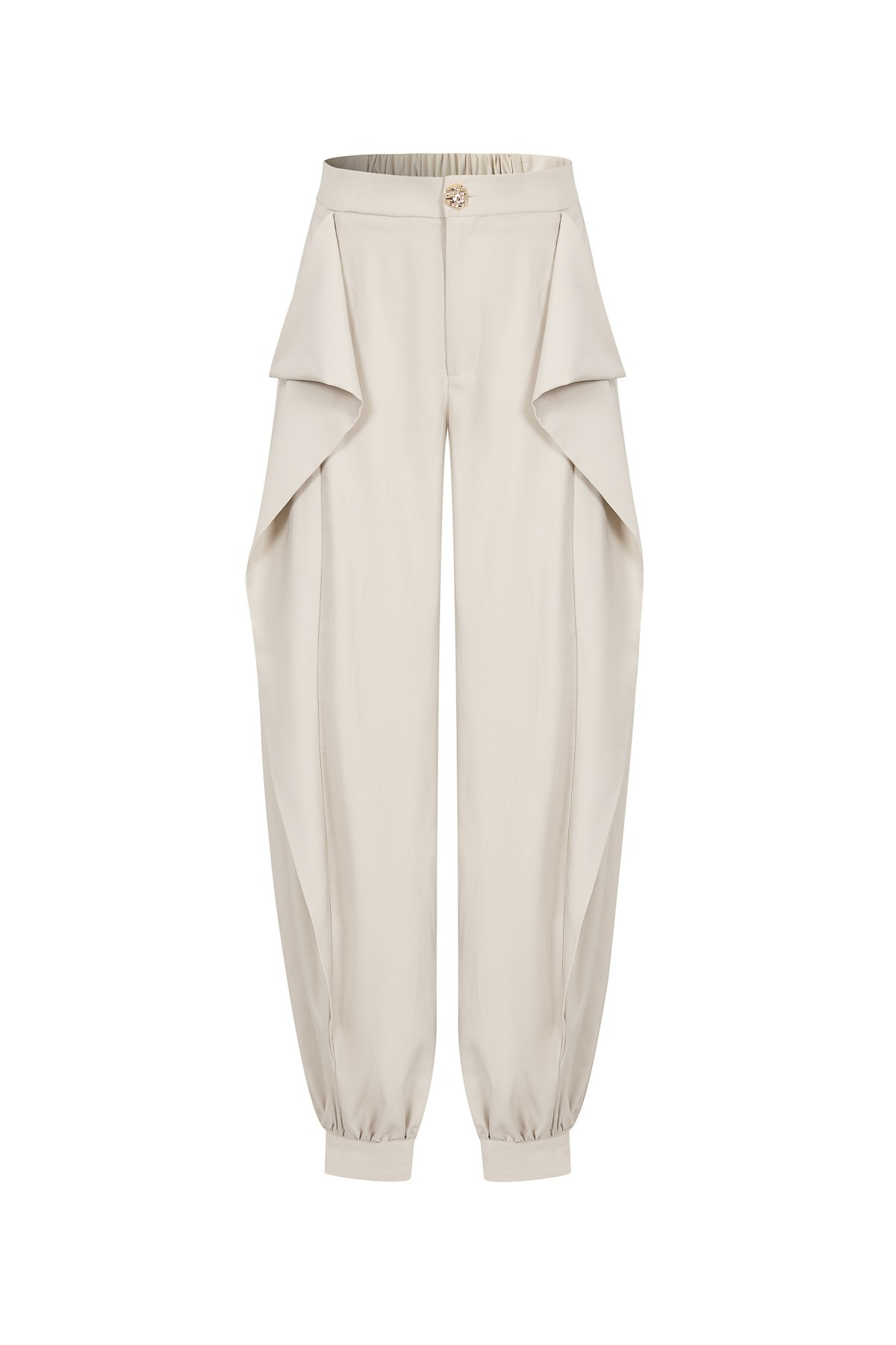 Folded Layer Balloon Pants