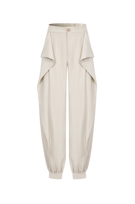 Folded Layer Balloon Pants