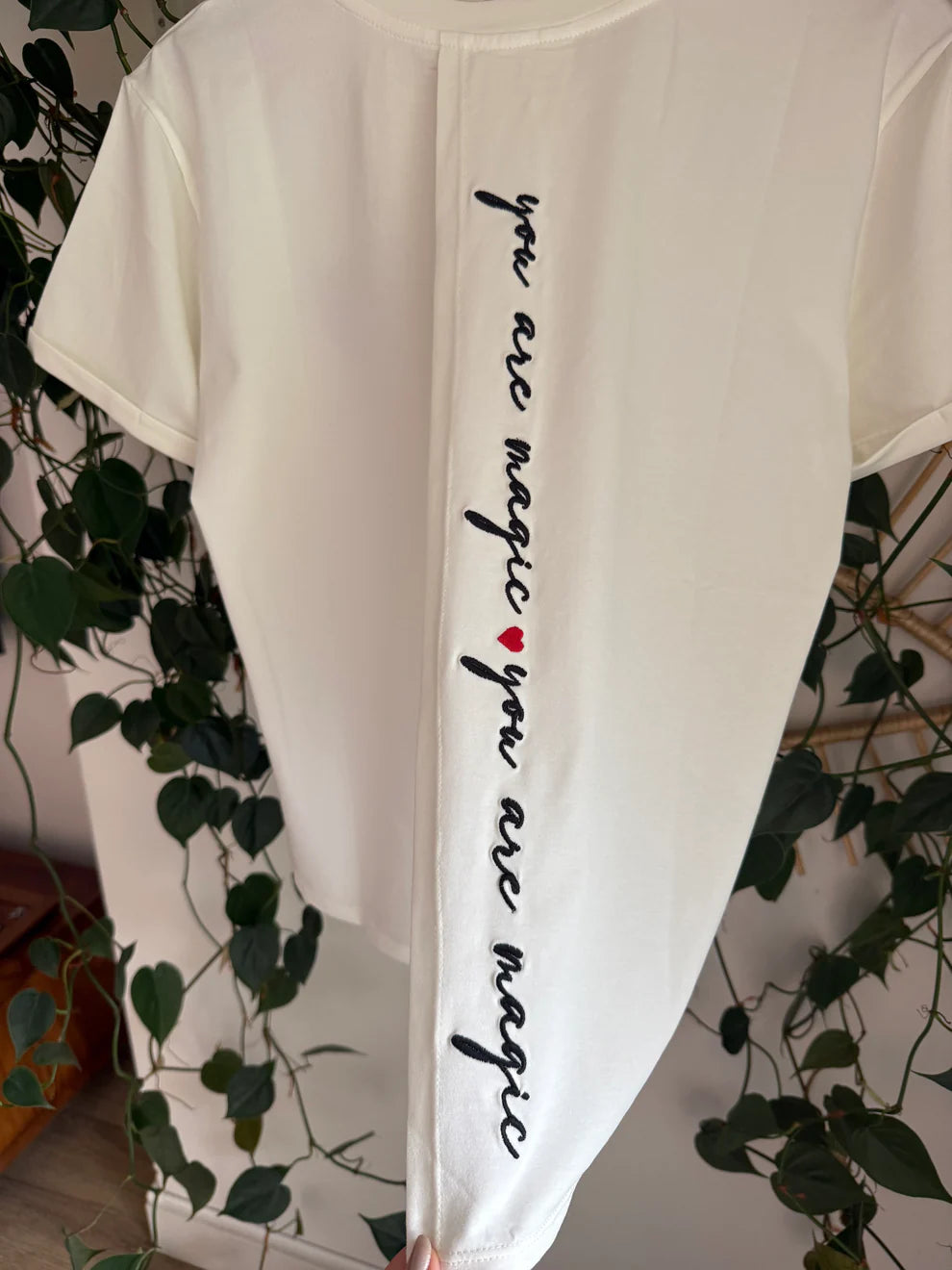 White Crossover T-Shirt:You are Magic