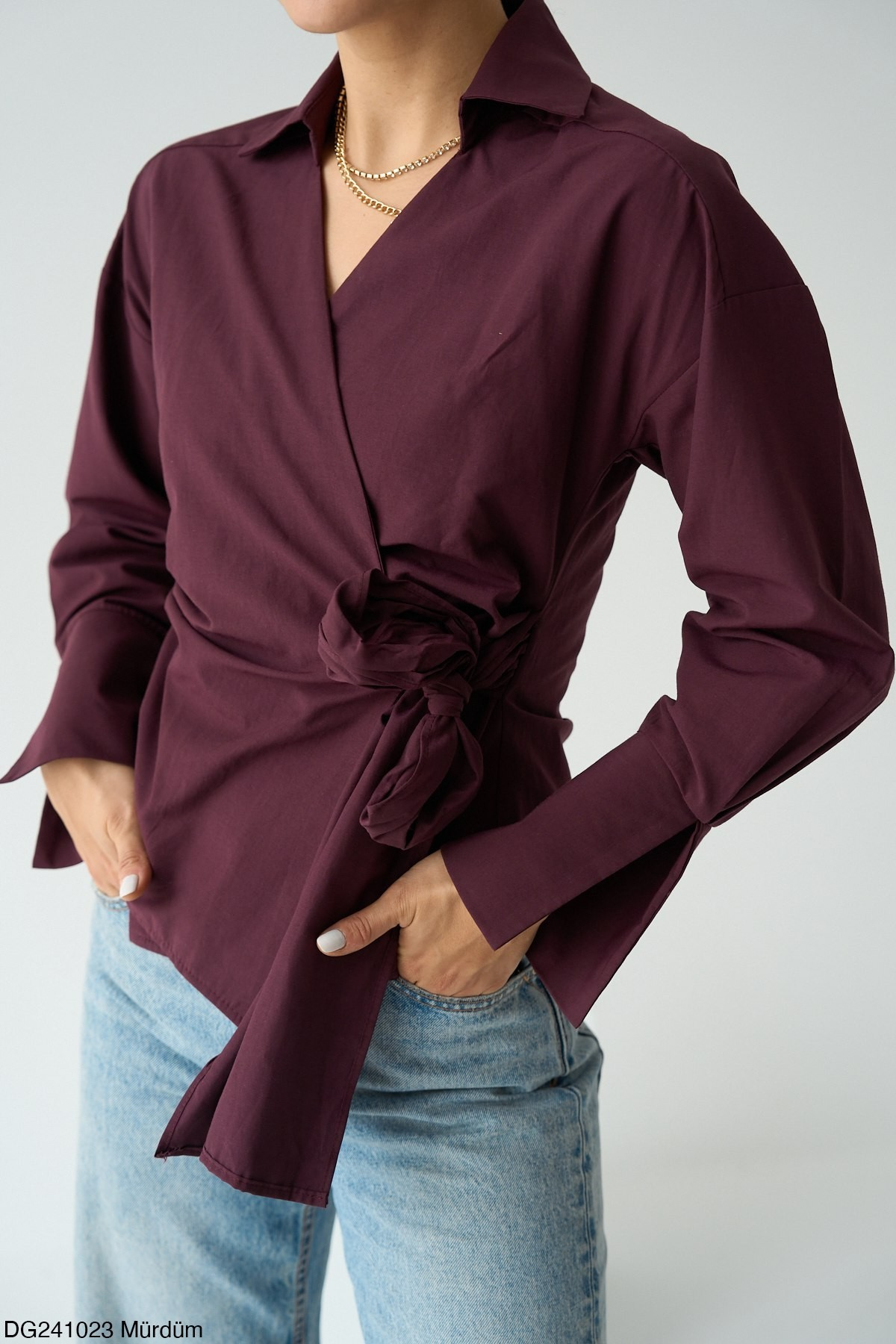 Dress Shirt Wrap Design With Bow Tie