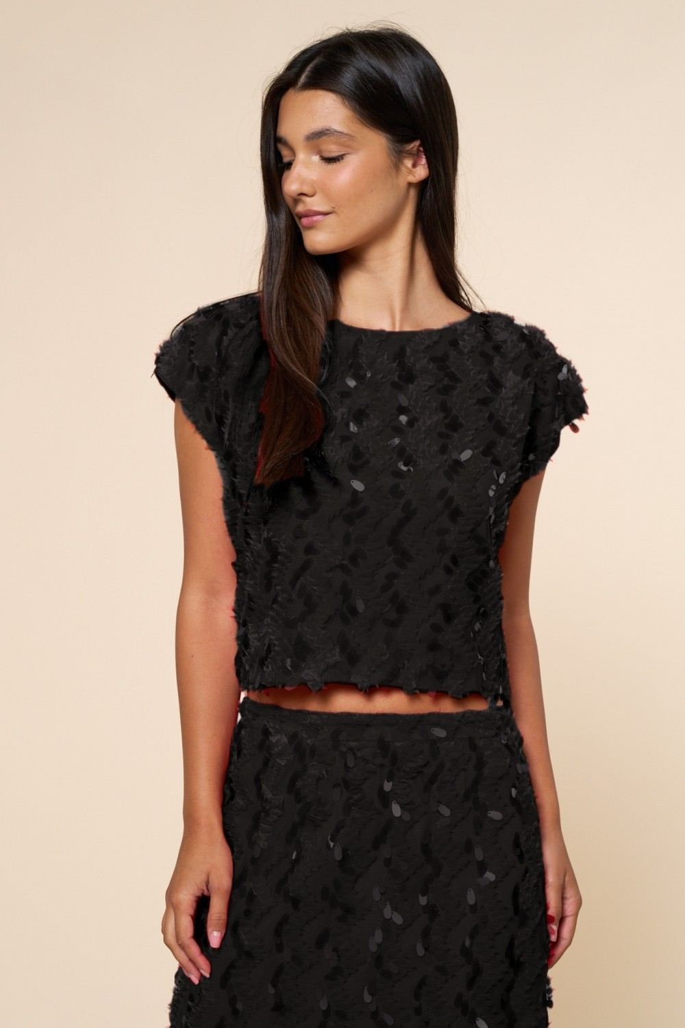 Sequin top and Maxi Skirt