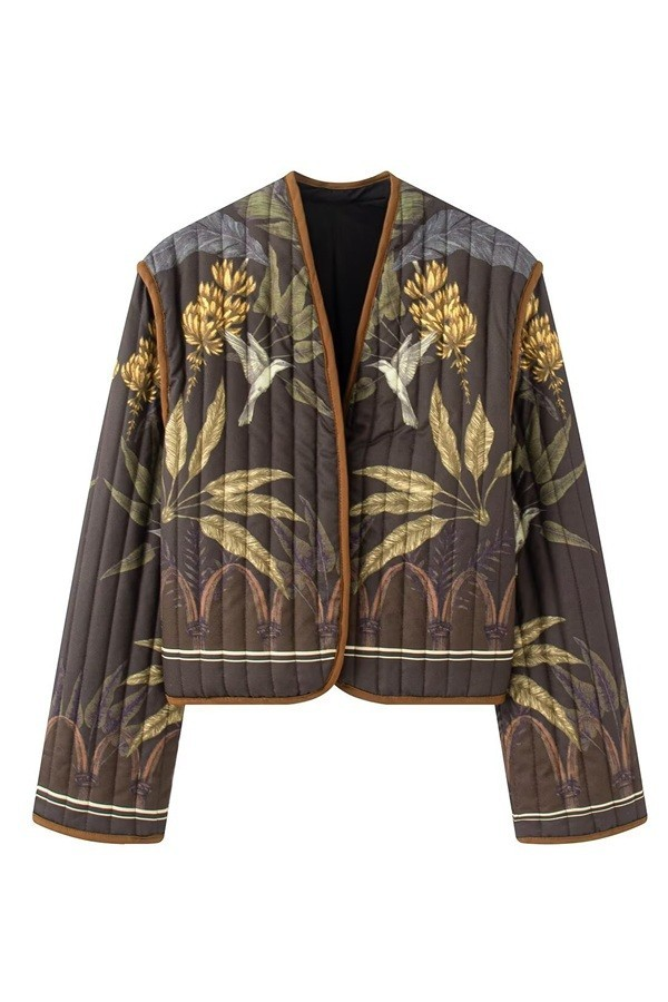 Printed Quilted Jacket
