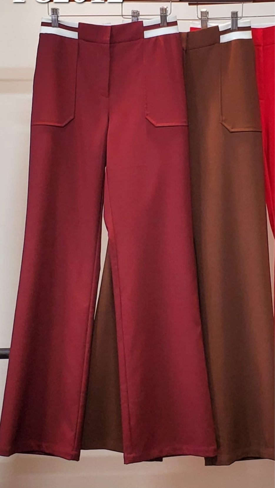 SET Solid Stripe Rib Waist