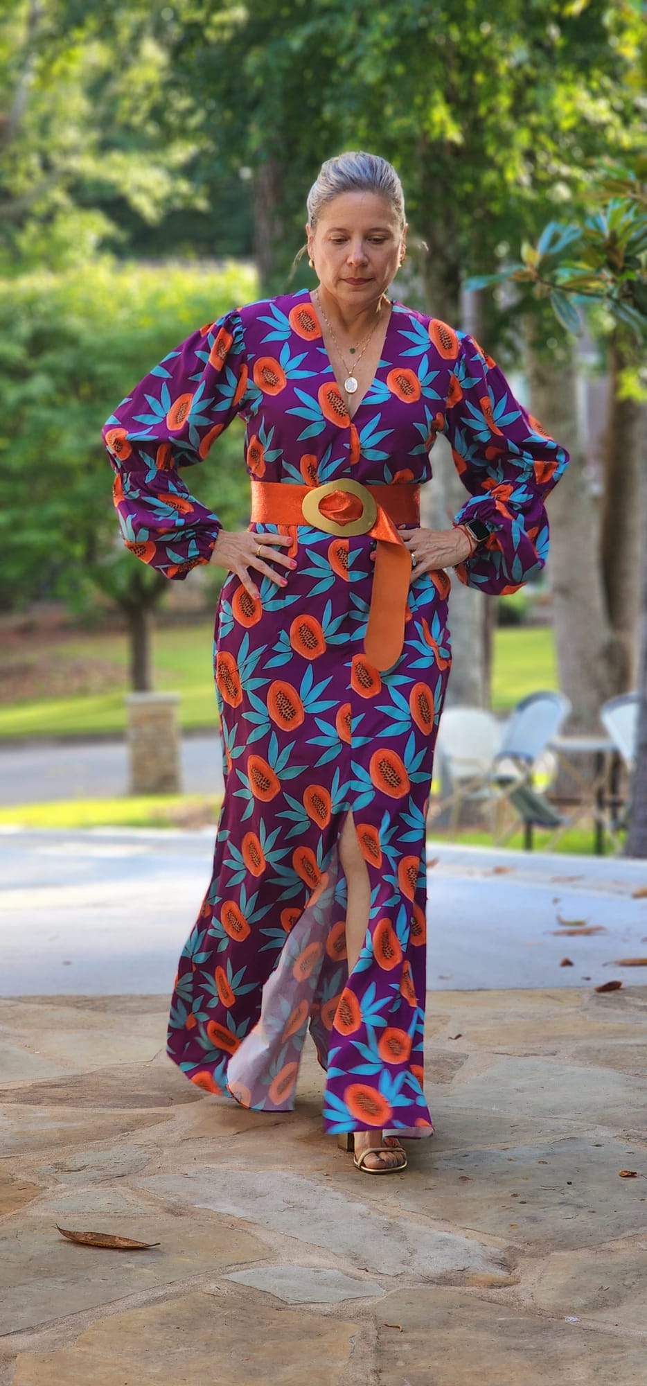 SET BODY MAXI FALDA PAPAYA