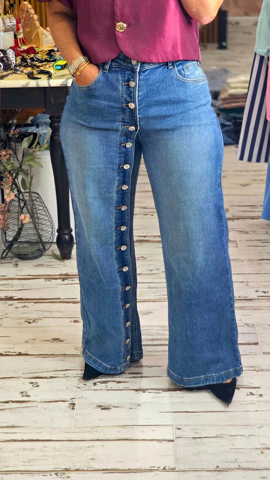 BUTTON JEANS PANTS
