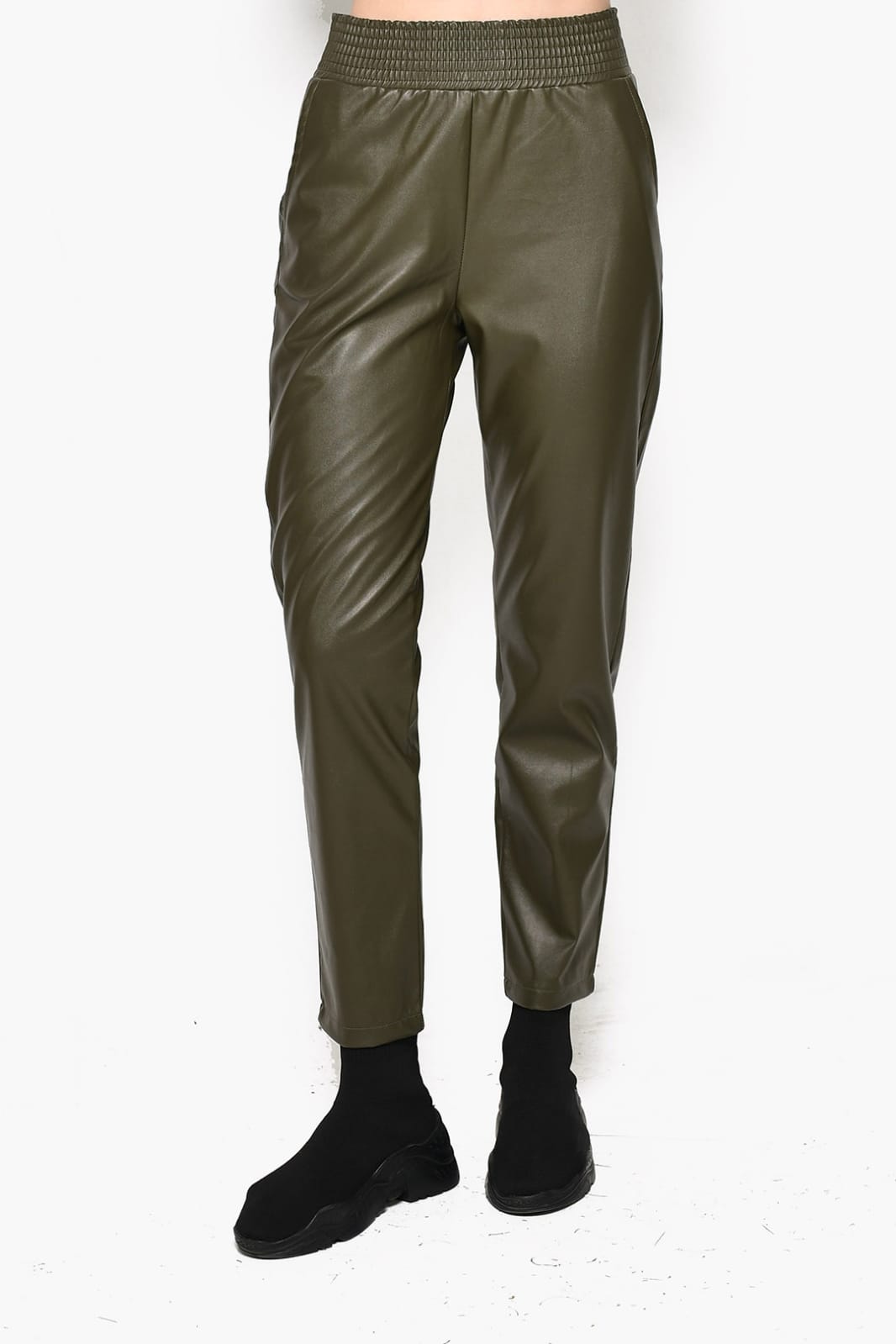 GREEN LEATHER PANTS