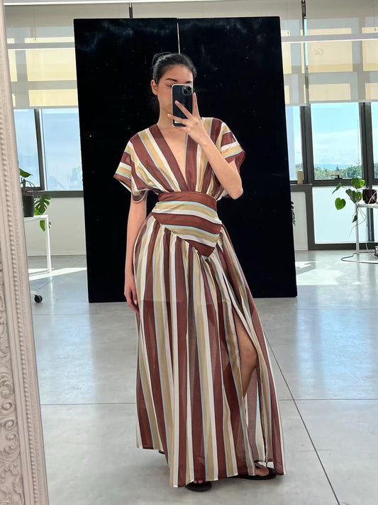 DOLMAN STRIPE DRESS