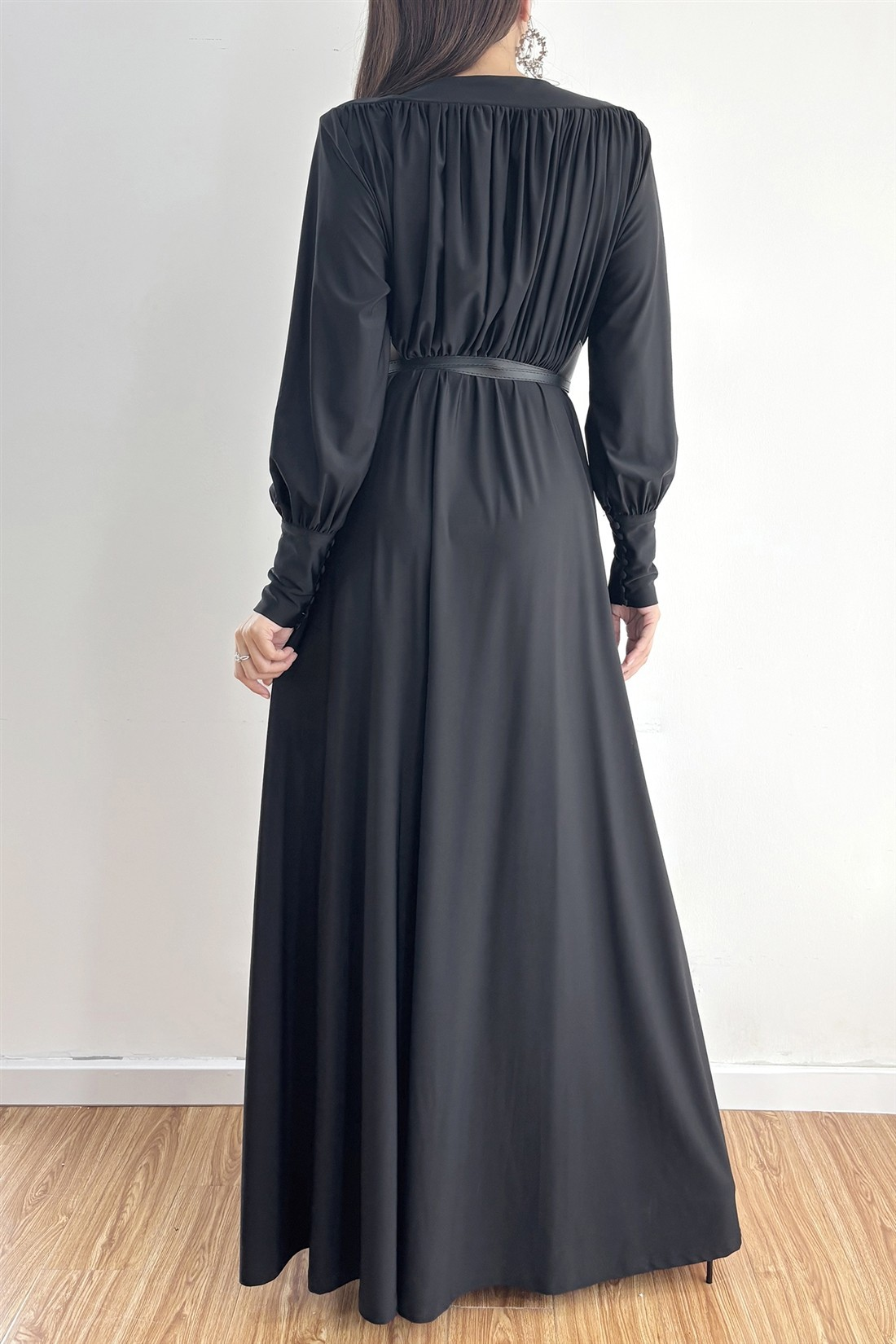 Elegant Belted Maxi Dress