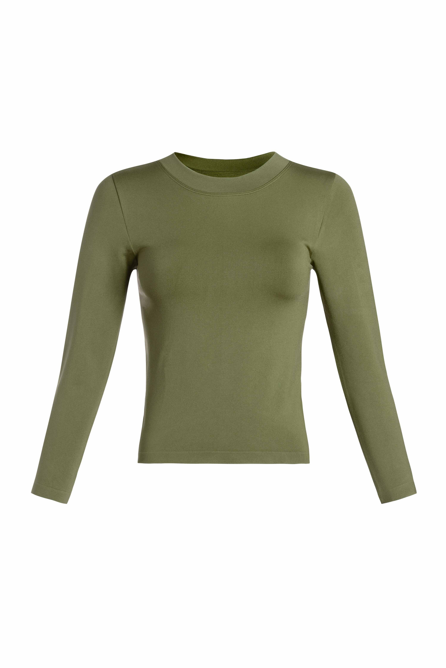 Smooth crew neck longsleeve top