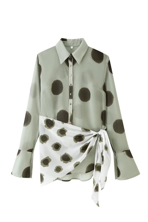 Polka Dot Sheer Wrap Mini TOP