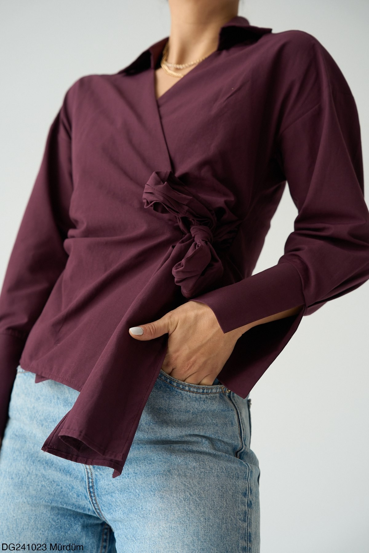 Dress Shirt Wrap Design With Bow Tie