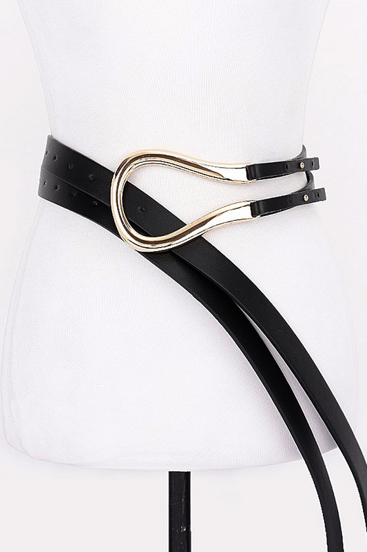 Metal PU Buckle Belt