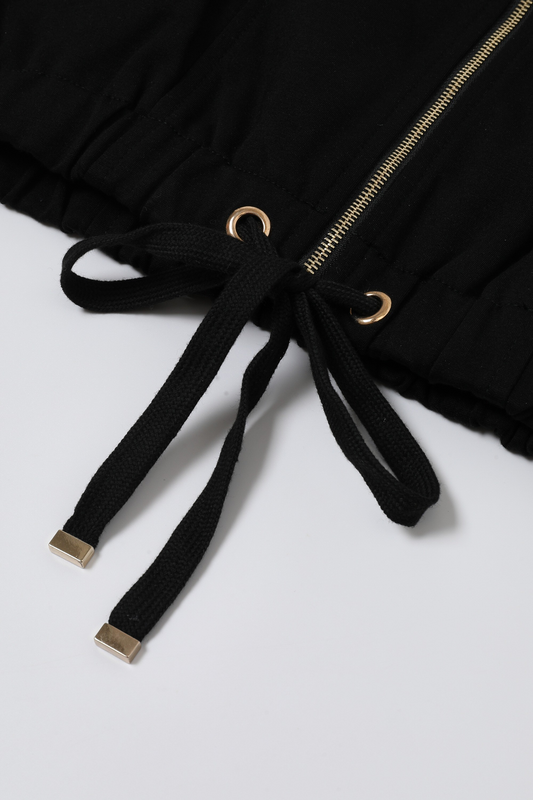 Oversized Big Collar Jacket Wide Leg Jogger Pant