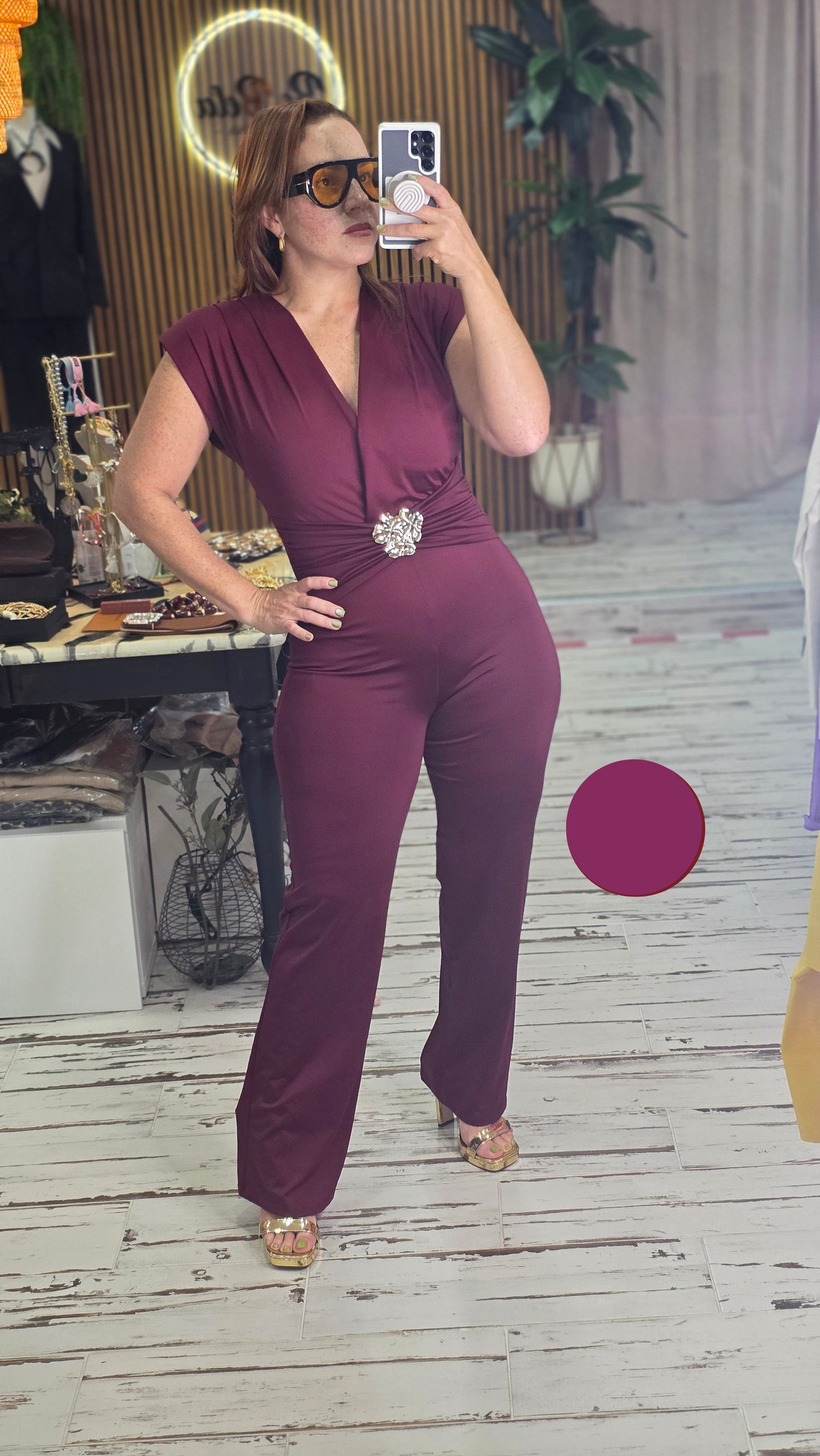 JUMSUIT GOLD ACCESORIE