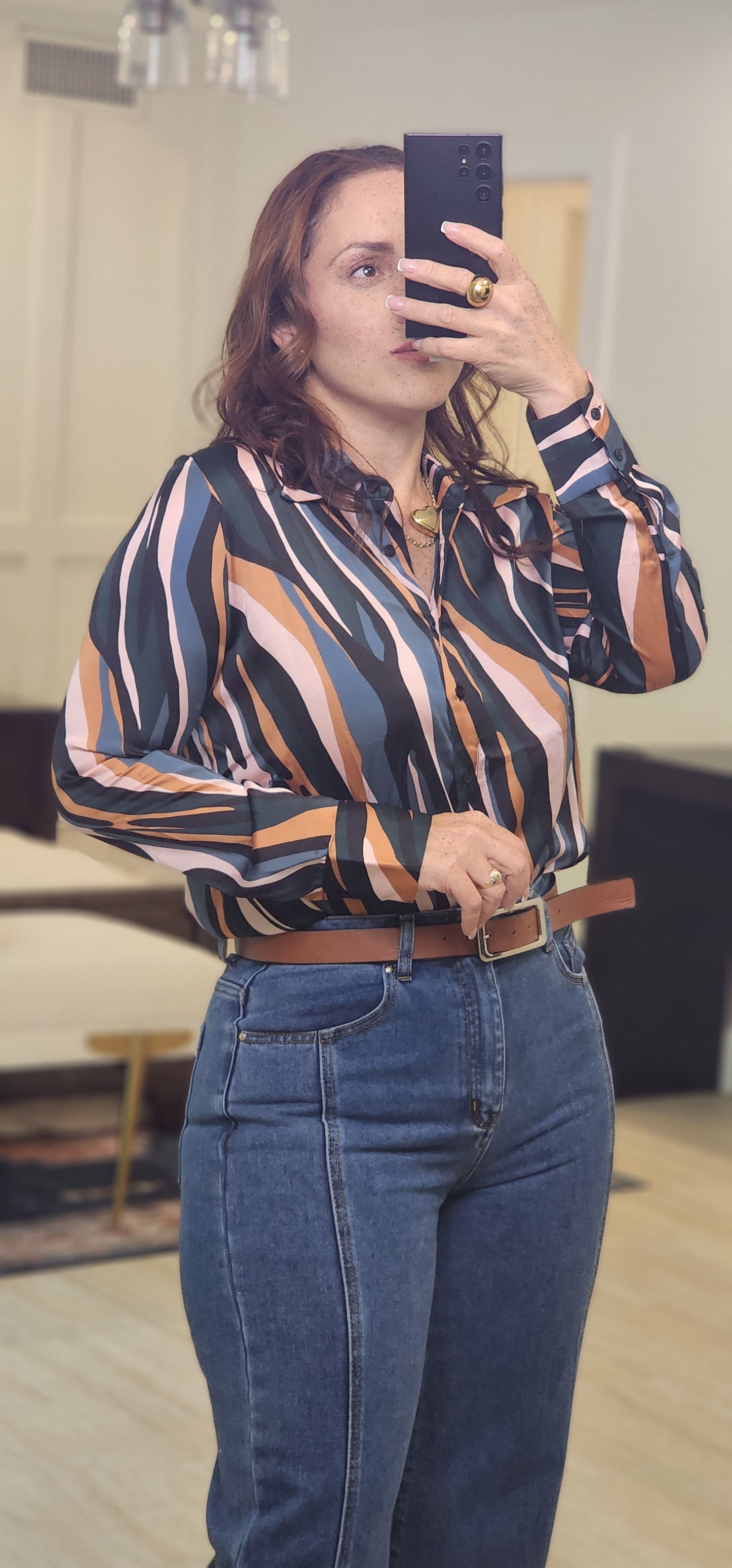Camisa Satin Manila