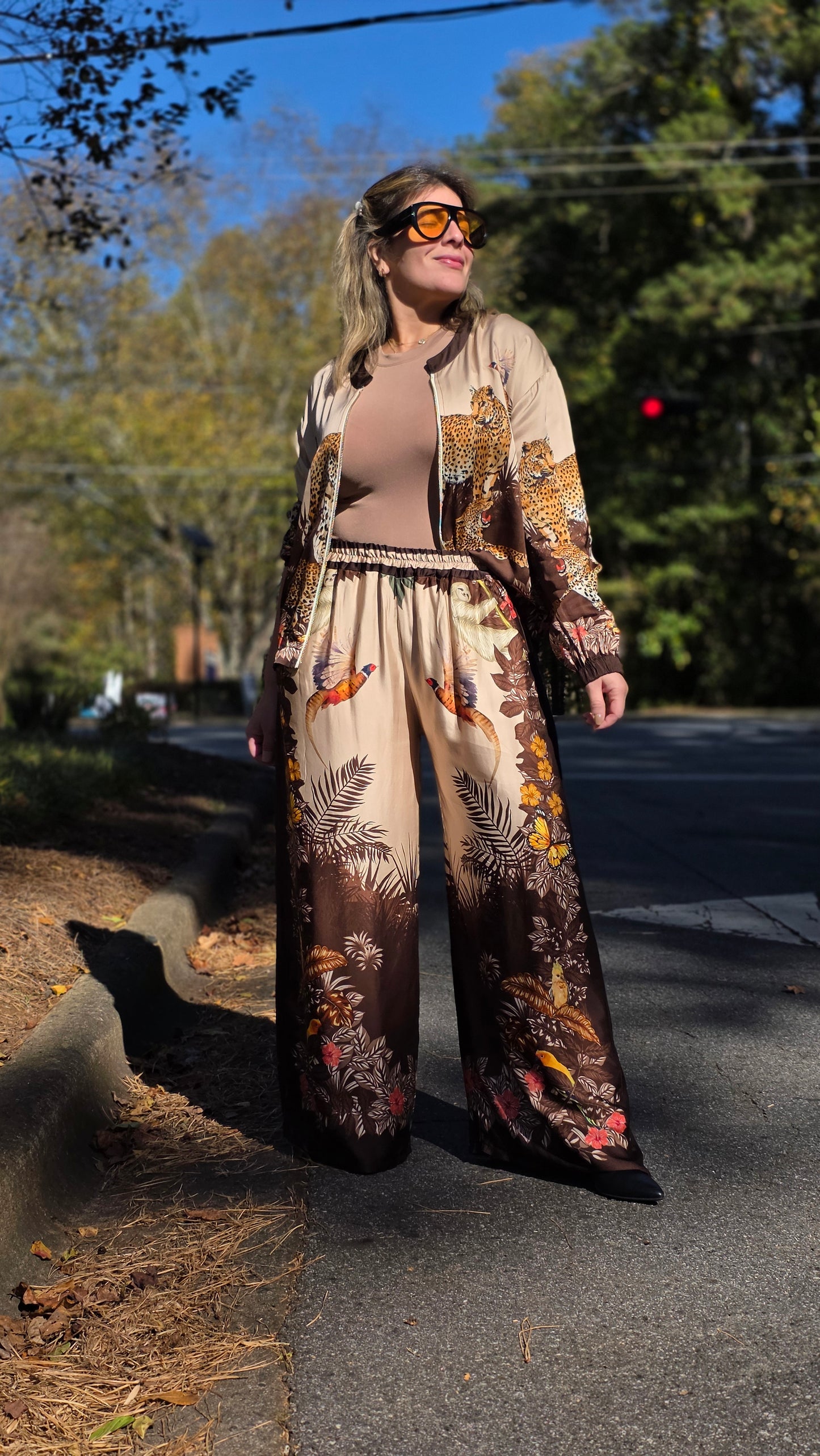 STAMP JACKET AND PANTS TIGER