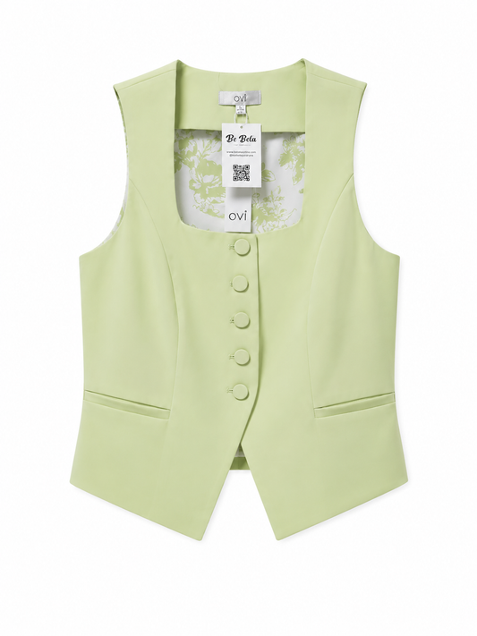 Fitted Button Vest