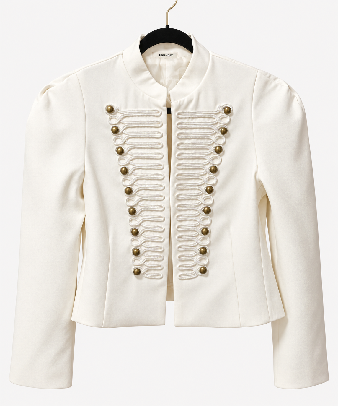 Military style cropped jacket