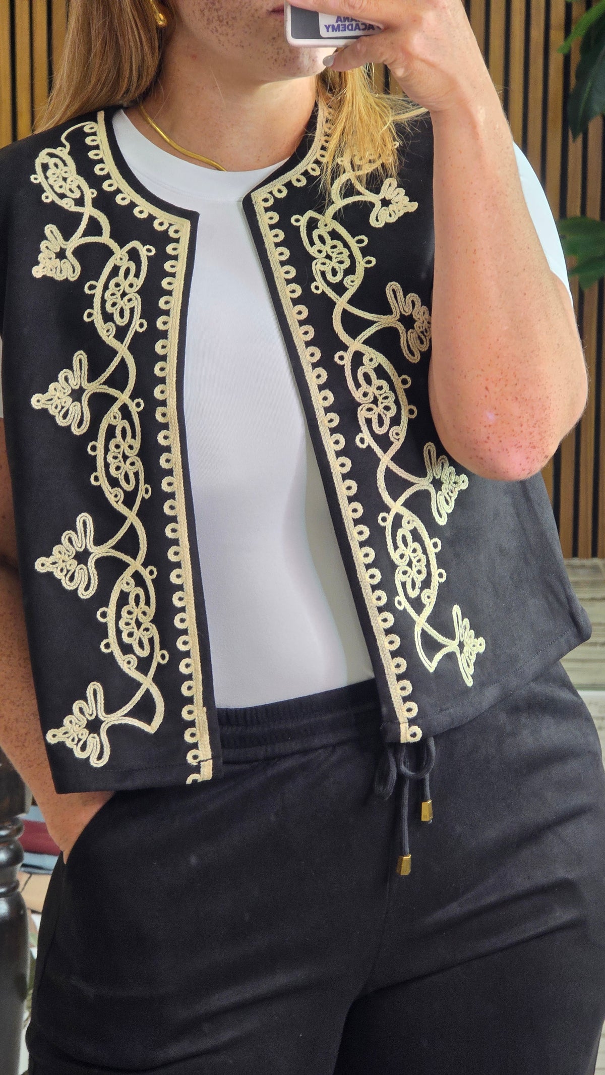 Midnight Bloom Embroidered Set