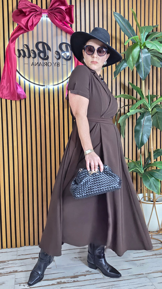 Maxi Dress With Short Sleeve