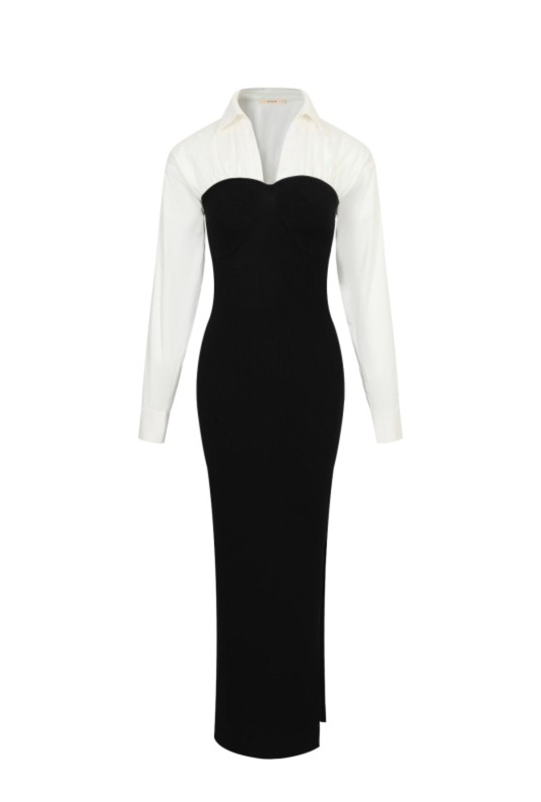 Shirt Mix Midi Dress