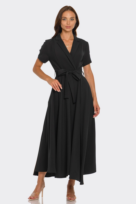 Maxi Dress With Short Sleeve